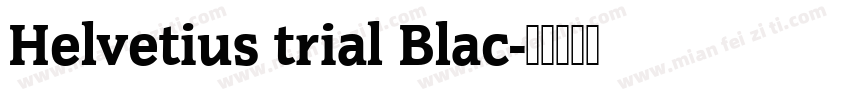 Helvetius trial Blac字体转换